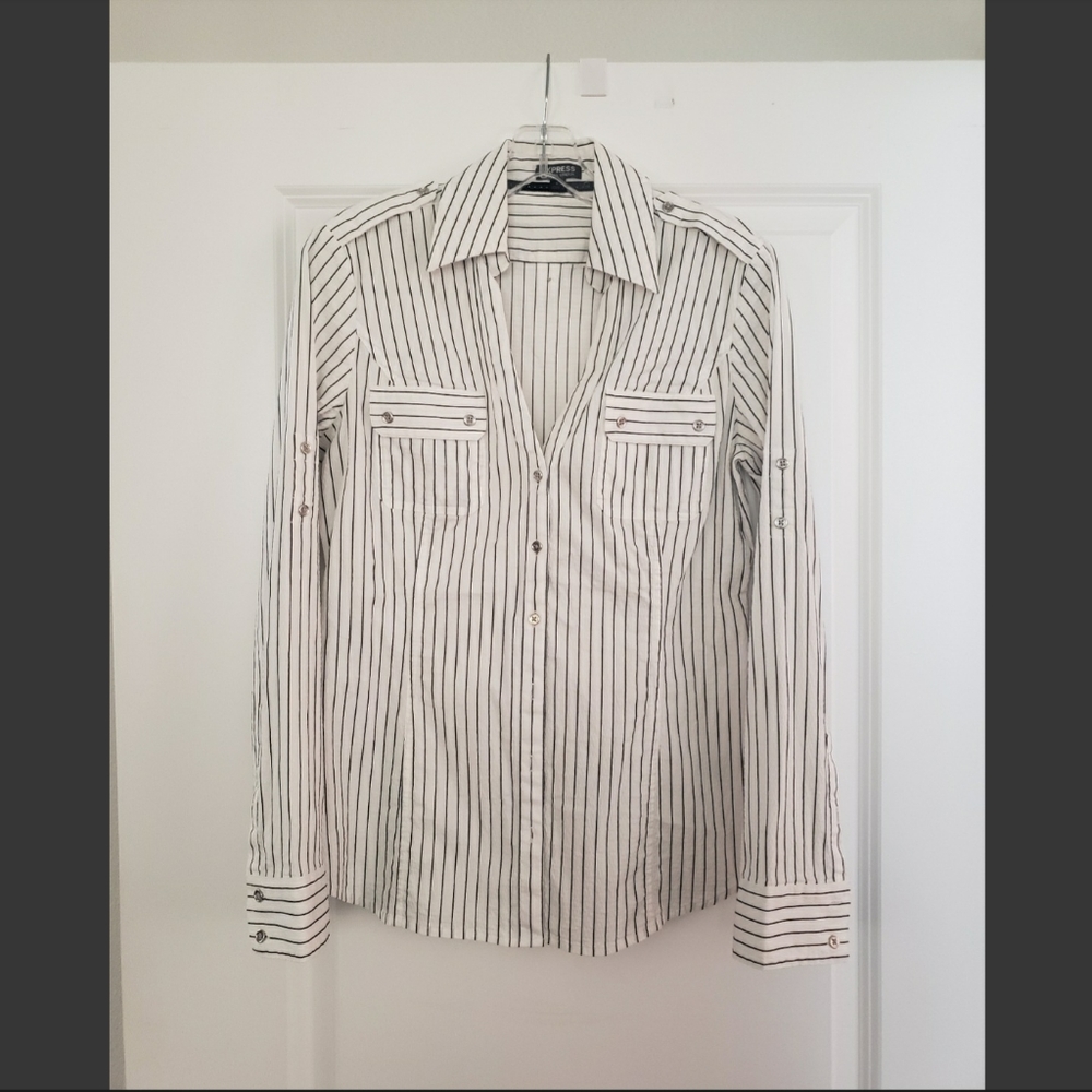 Express long sleeve button-up
